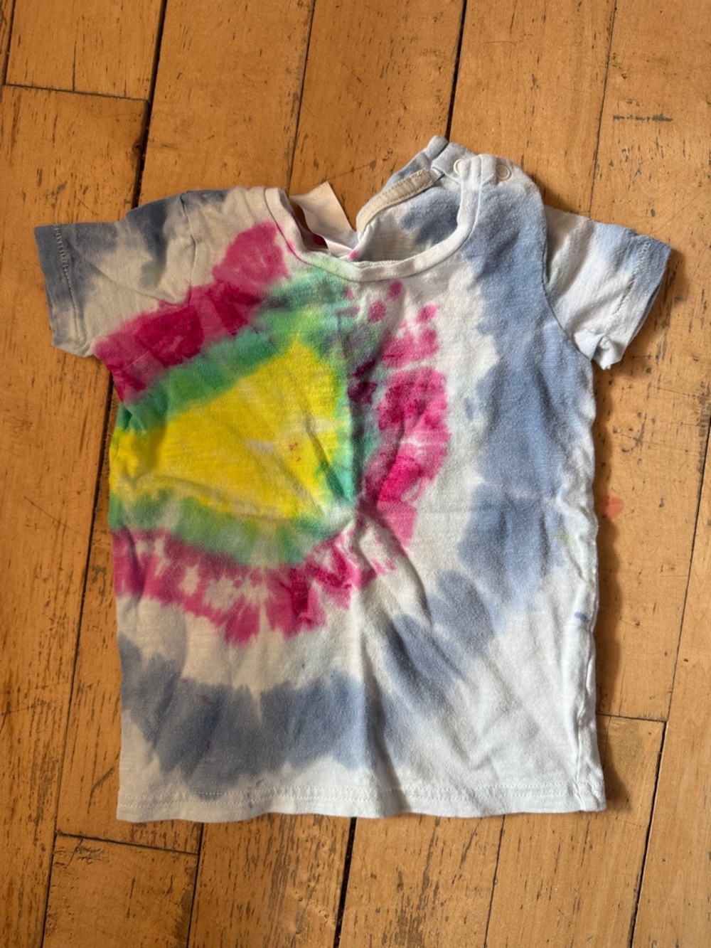 George Tie-Dye Short Sleeve Tee - Yellow, Pink, Green, Blue, White